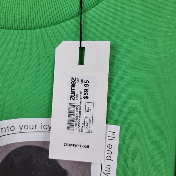 🆕️ZGY ZEE Oversized Crewneck Graphic Sweatshirt - Picture 5 of 8